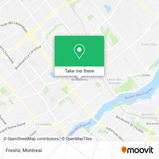 Freshii map