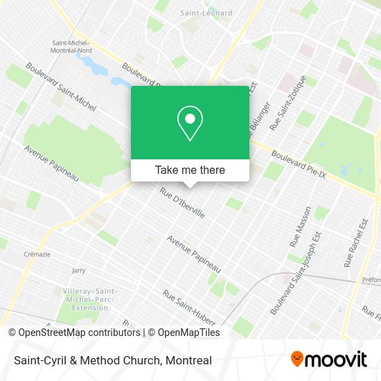 Saint-Cyril & Method Church map