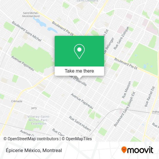 Épicerie México map