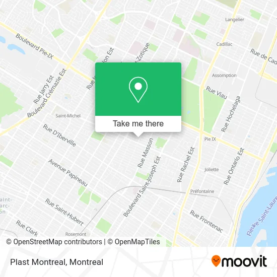 Plast Montreal map