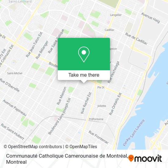Communauté Catholique Camerounaise de Montréal map