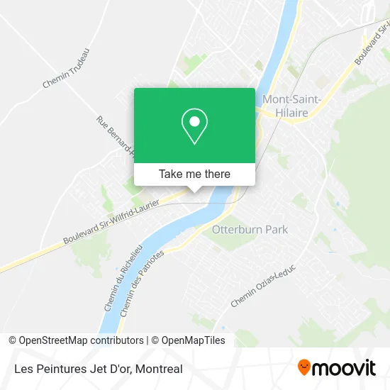 Les Peintures Jet D'or map