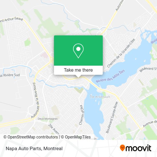 Napa Auto Parts map