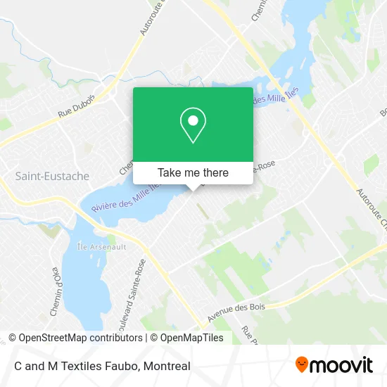 C and M Textiles Faubo map