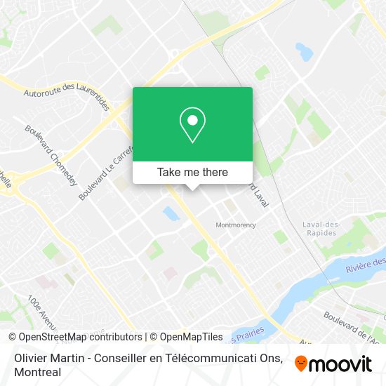 Olivier Martin - Conseiller en Télécommunicati Ons map