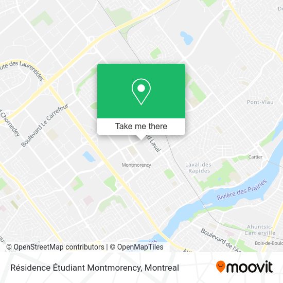 Résidence Étudiant Montmorency map