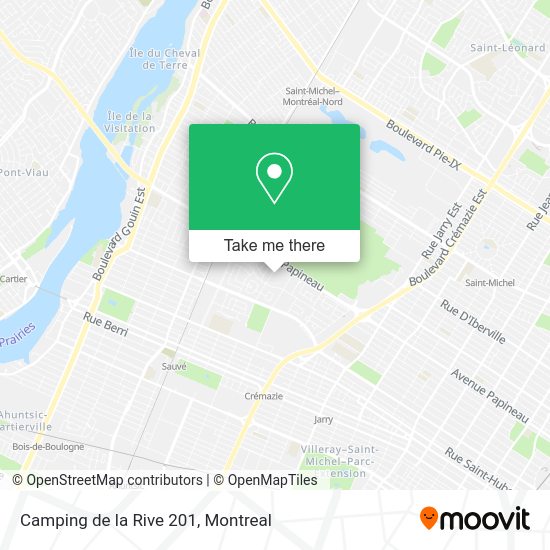 Camping de la Rive 201 map