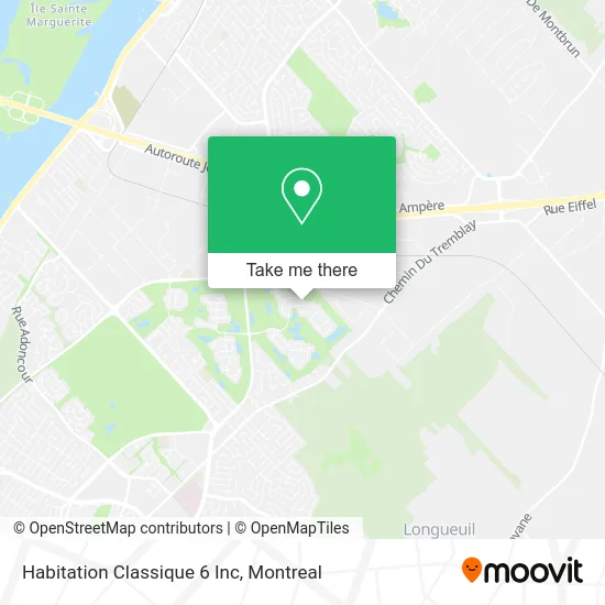 Habitation Classique 6 Inc map