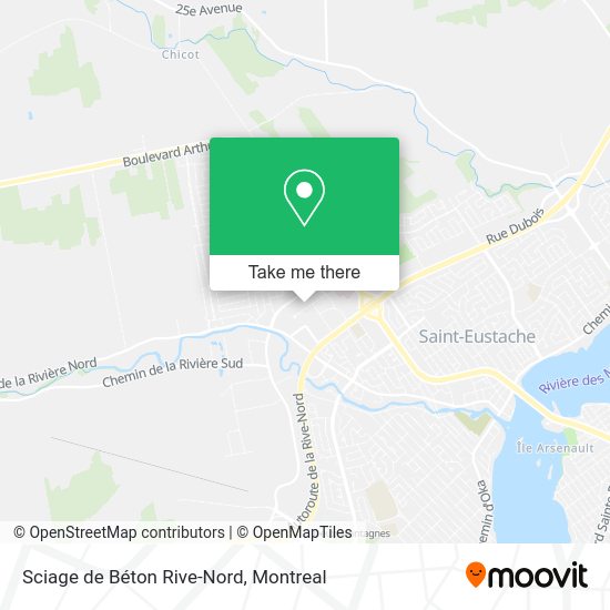 Sciage de Béton Rive-Nord map