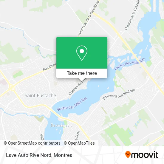 Lave Auto Rive Nord map