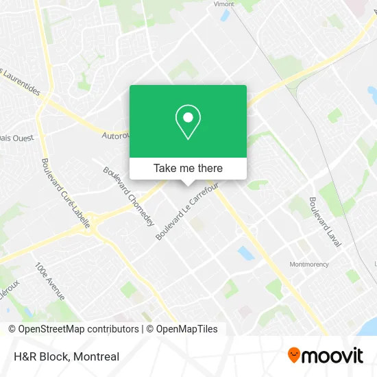 H&R Block map
