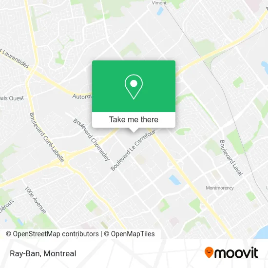 Ray-Ban map
