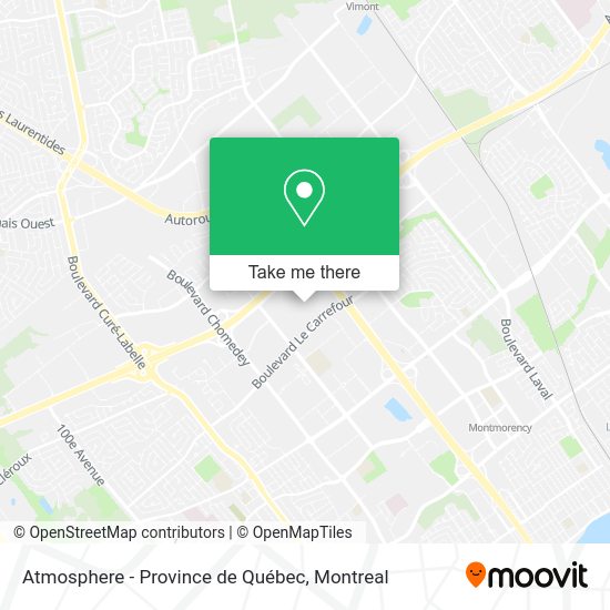 Atmosphere - Province de Québec map