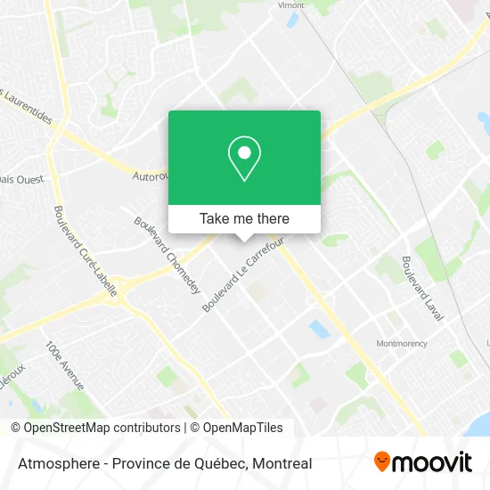 Atmosphere - Province de Québec map