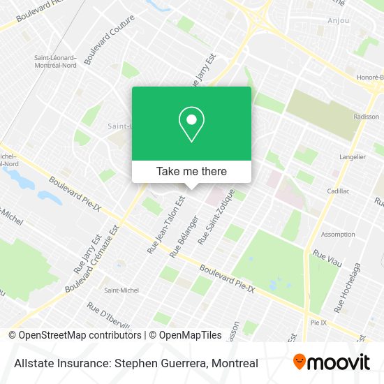 Allstate Insurance: Stephen Guerrera map
