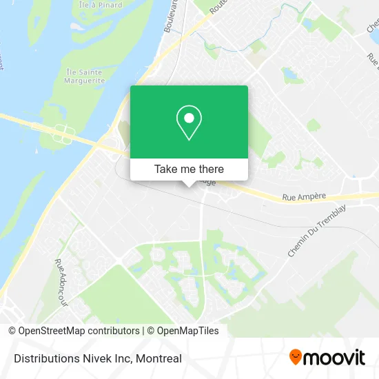 Distributions Nivek Inc map