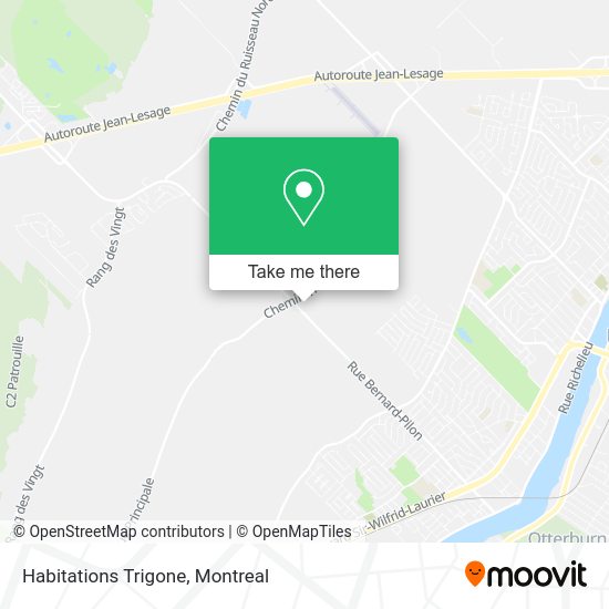 Habitations Trigone map