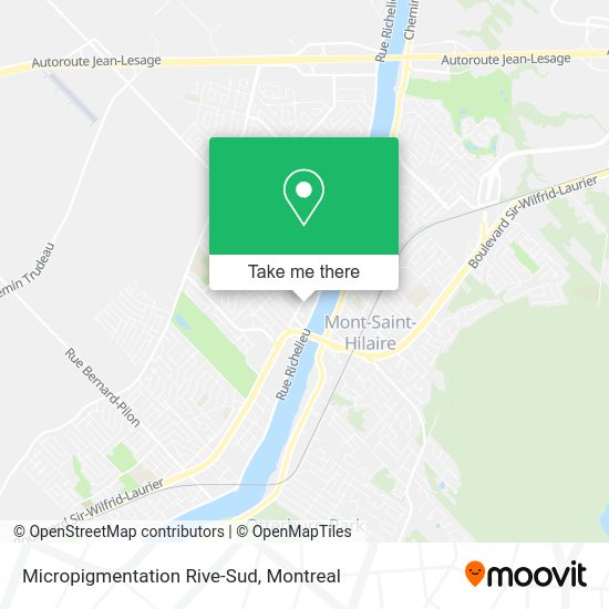 Micropigmentation Rive-Sud map