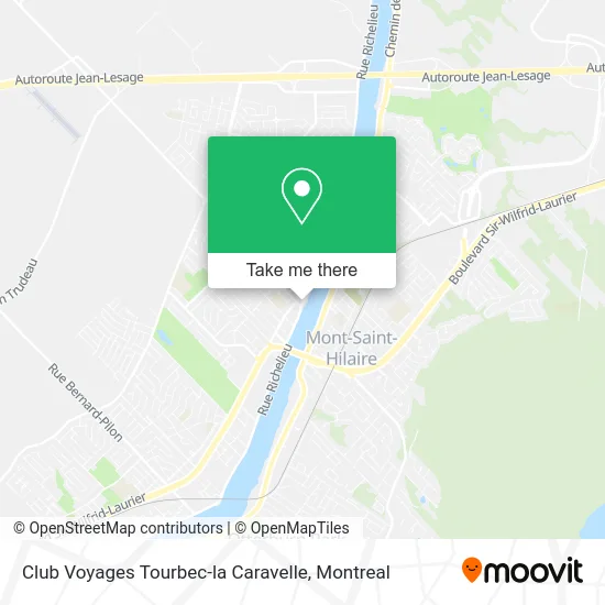 Club Voyages Tourbec-la Caravelle map