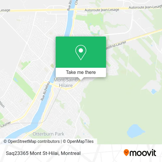 Saq23365 Mont St-Hilai map