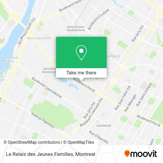 Le Relais des Jeunes Familles map