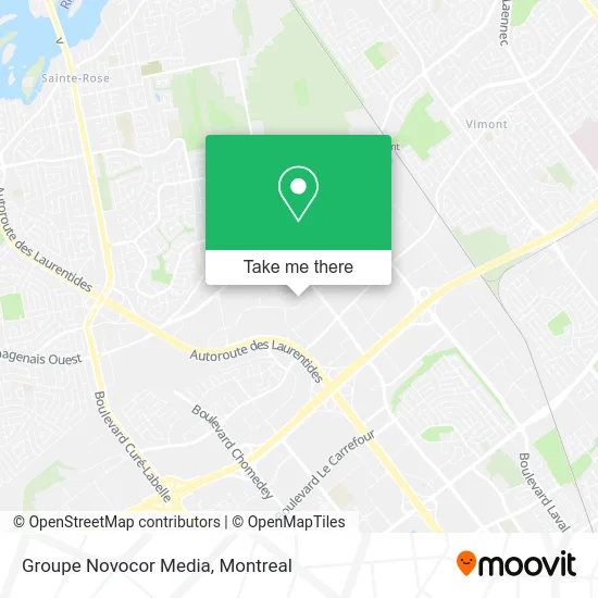Groupe Novocor Media map