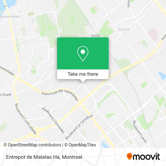 Entrepot de Matelas Ha map