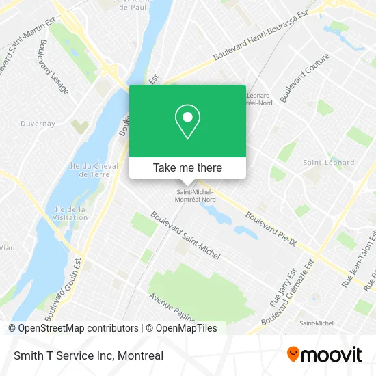 Smith T Service Inc map