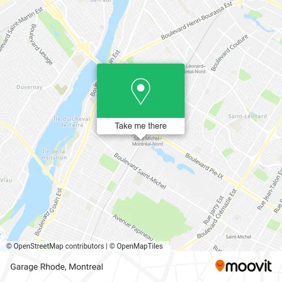 Garage Rhode map