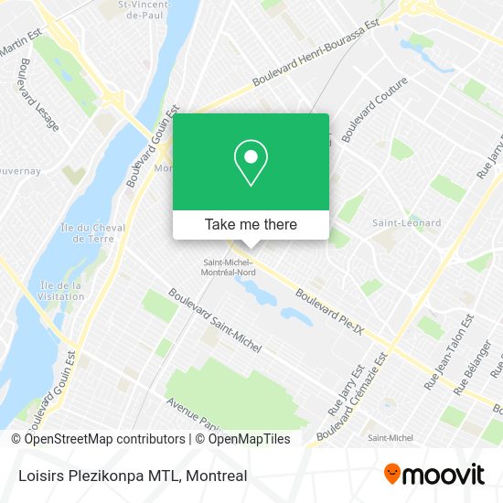 Loisirs Plezikonpa MTL map