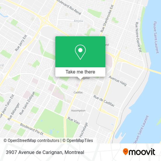 3907 Avenue de Carignan map