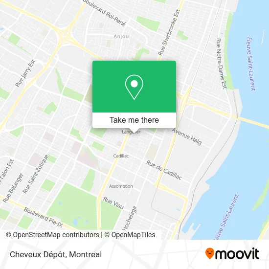 Cheveux Dépôt map