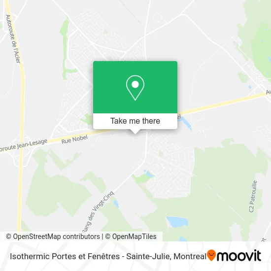 Isothermic Portes et Fenêtres - Sainte-Julie map