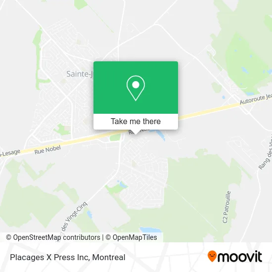 Placages X Press Inc map