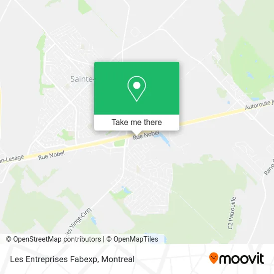 Les Entreprises Fabexp map