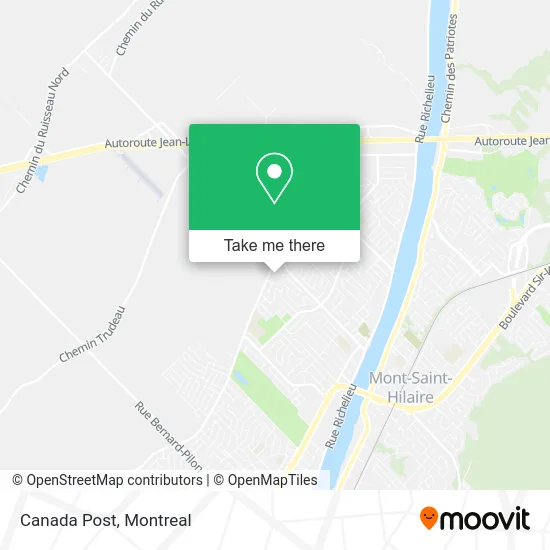 Canada Post map