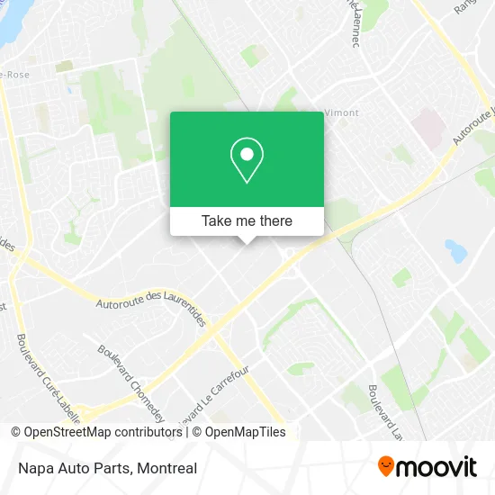 Napa Auto Parts map