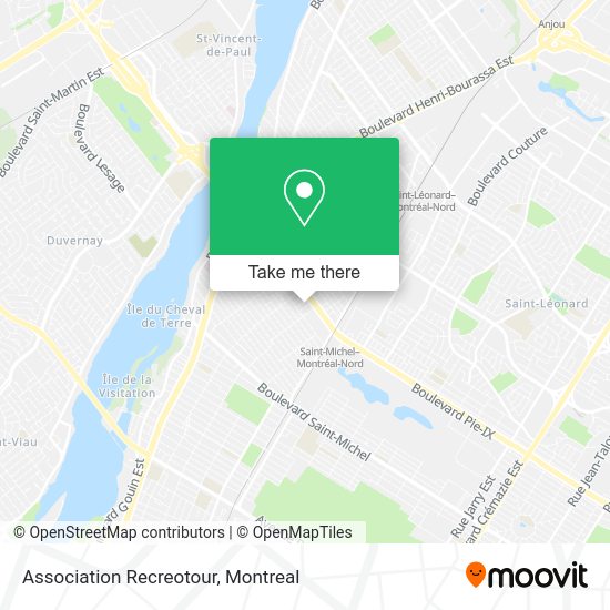Association Recreotour map
