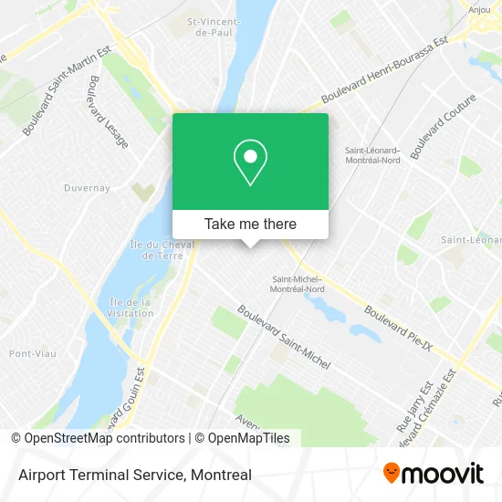 Airport Terminal Service map