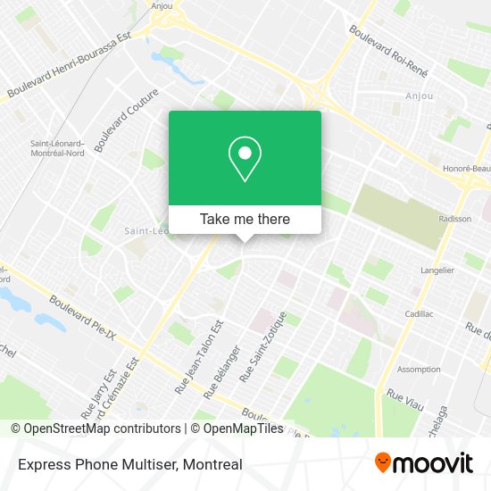 Express Phone Multiser map