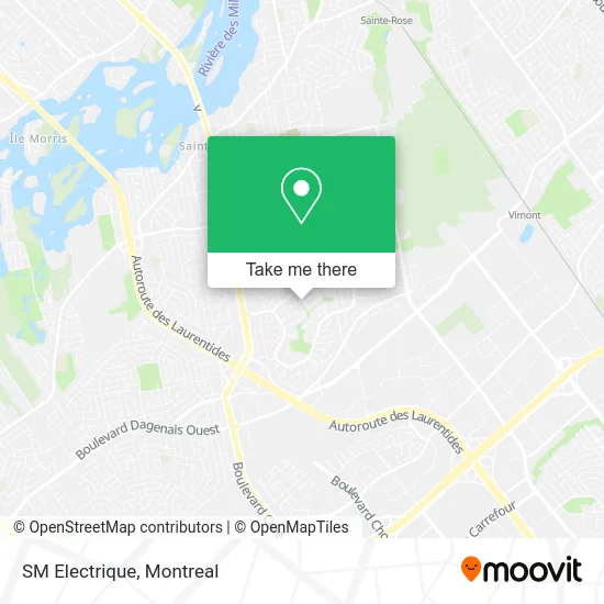 SM Electrique map