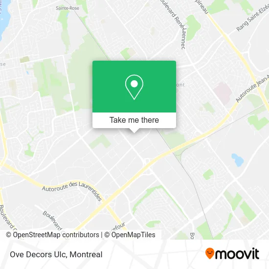 Ove Decors Ulc map