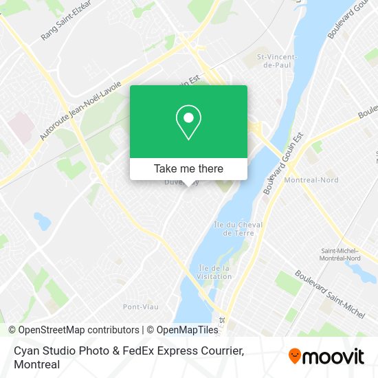 Cyan Studio Photo & FedEx Express Courrier map