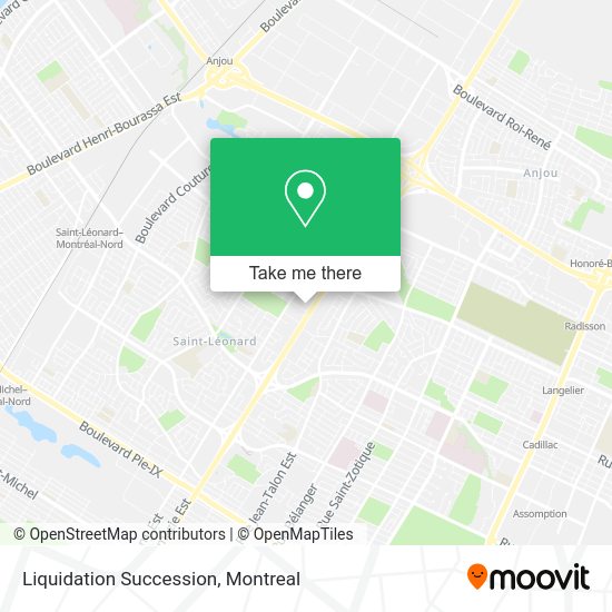Liquidation Succession map