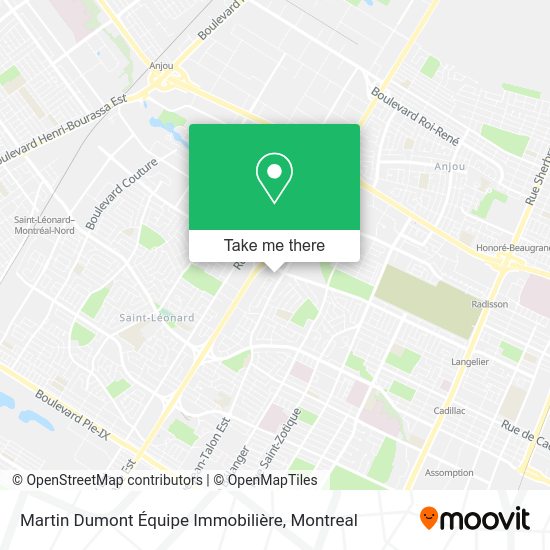 Martin Dumont Équipe Immobilière map