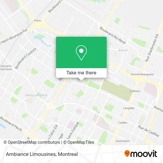 Ambiance Limousines map