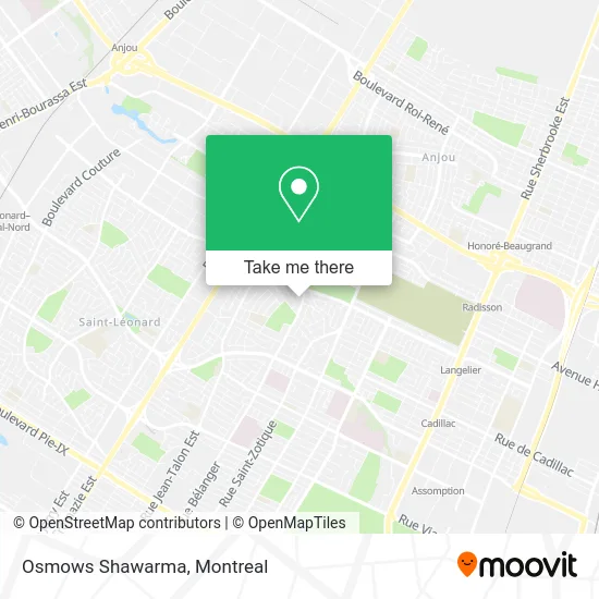 Osmows Shawarma map