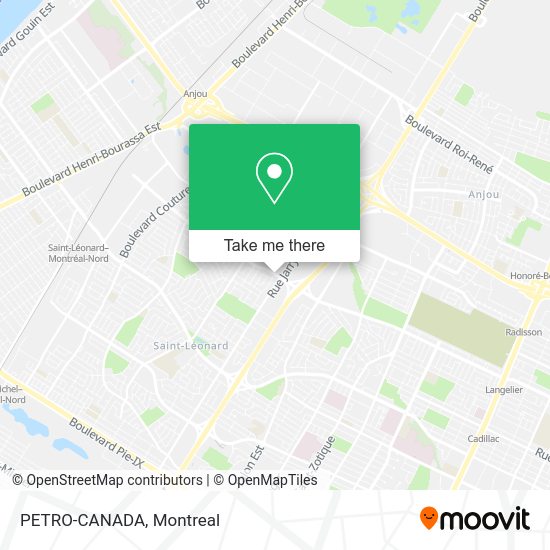 PETRO-CANADA map