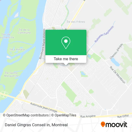 Daniel Gingras Conseil in map