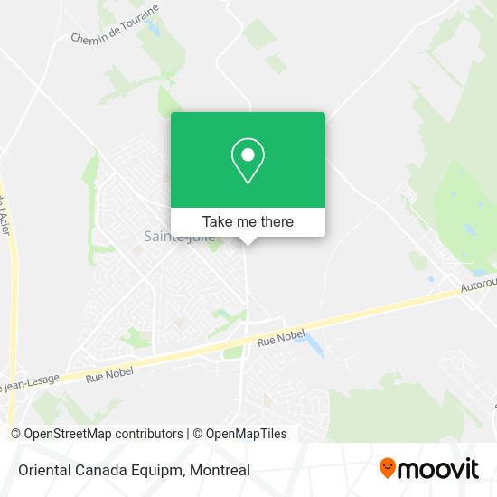 Oriental Canada Equipm map